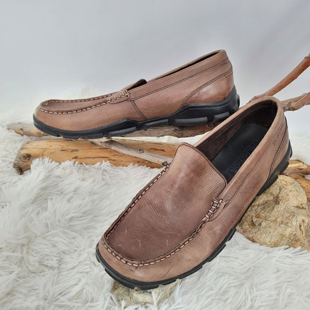 Kenneth Cole reaction rock solid leather slip on loafers